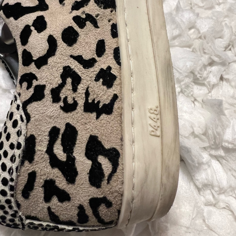 P448 John B Animal Print Court Sneakers Tennis Shoes Mixed Print Women’s Size 9 - Picture 7 of 9